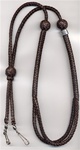 Adjustable braided lanyard